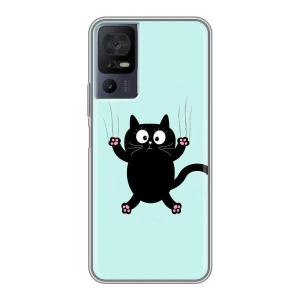 Чехол с принтом «Падающий кот» для TCL 40 SE Чехол с принтом «Падающий кот» для TCL 40 SE