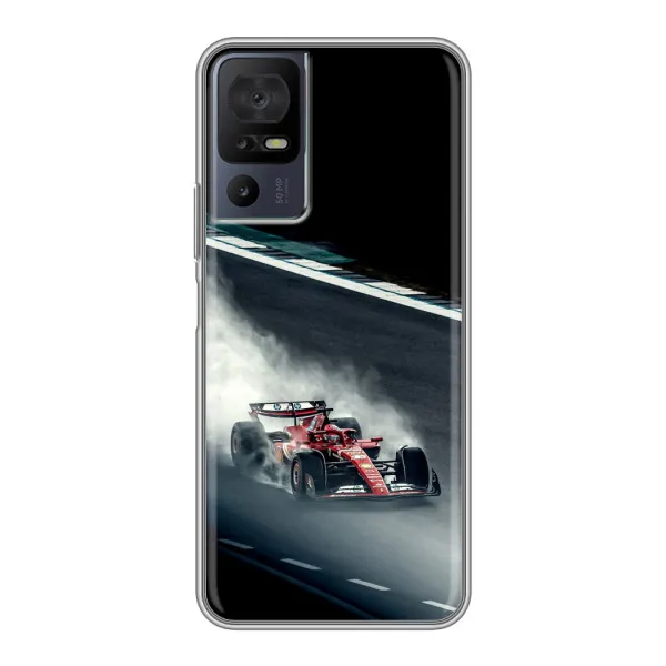 Чехол с принтом «Болид гоночный» для TCL 40 SE
