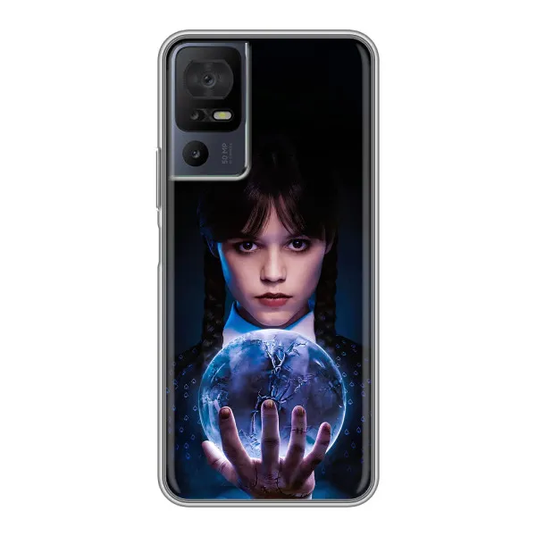Чехол с принтом «Магическая сфера Уэнздей» для TCL 40 SE