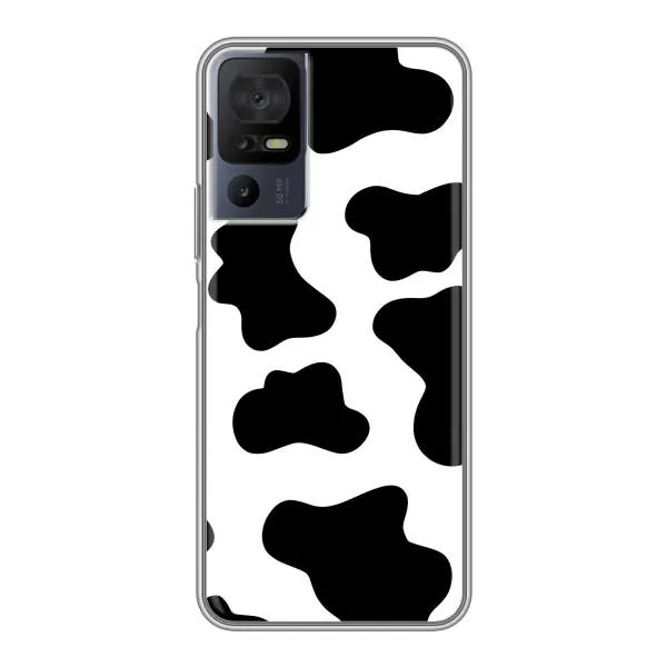 Чохол з принтом «Чорная Буренка» для TCL 40 SE