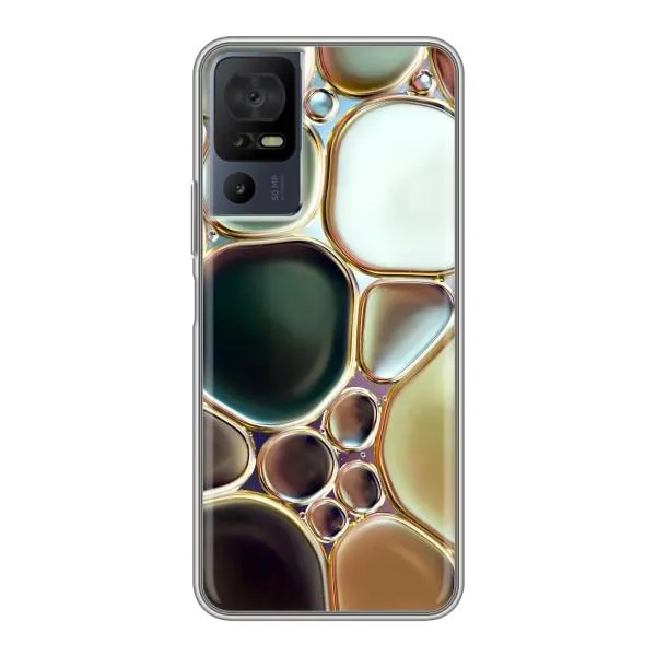 Чехол с принтом «Радужный Мрамор» для TCL 40 SE Чехол с принтом «Радужный Мрамор» для TCL 40 SE