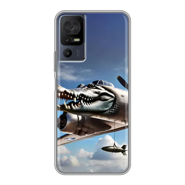 Чехол с принтом «Бомбардиро крокодило» для TCL 50 5G
