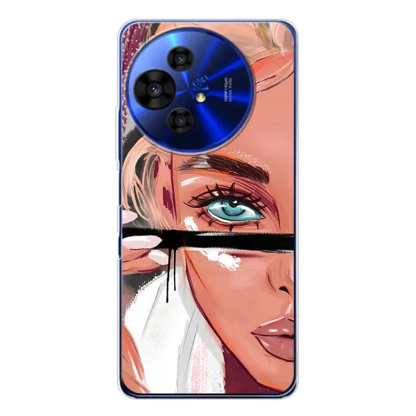 Чехол с принтом «Макияж» для TCL 50 Pro NxtPaper