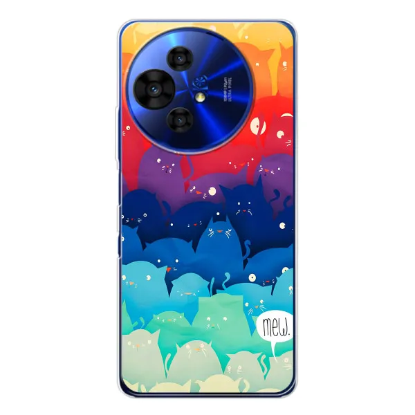 Чохол з принтом «Mew» для TCL 50 Pro NxtPaper
