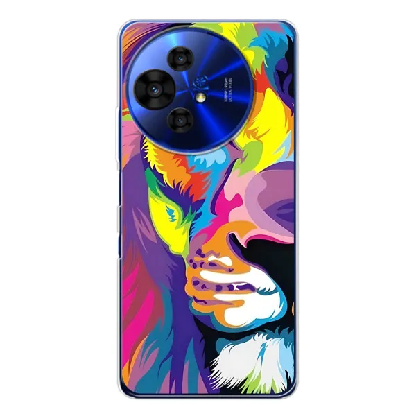 Чехол с принтом «Яркий Лев» для TCL 50 Pro NxtPaper
