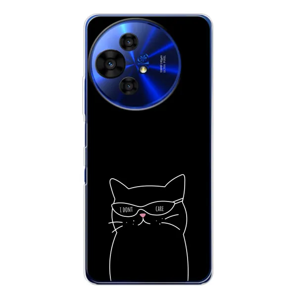 Чехол с принтом «Равнодушный кот» для TCL 50 Pro NxtPaper