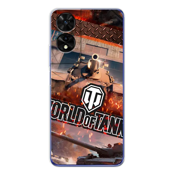 Чехол с принтом «World of Tanks» для TCL 505