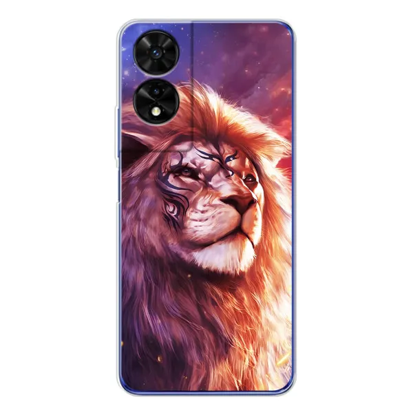 Чехол с принтом «Красочный Лев» для TCL 505