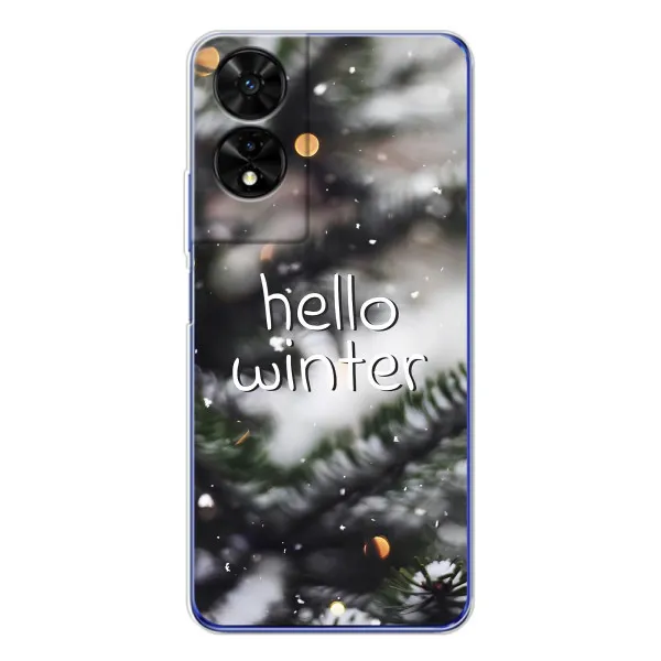 Чехол с принтом «Hello winter» для TCL 505