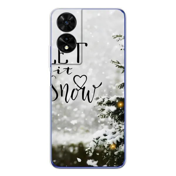 Чехол с принтом «Let it snow» для TCL 505