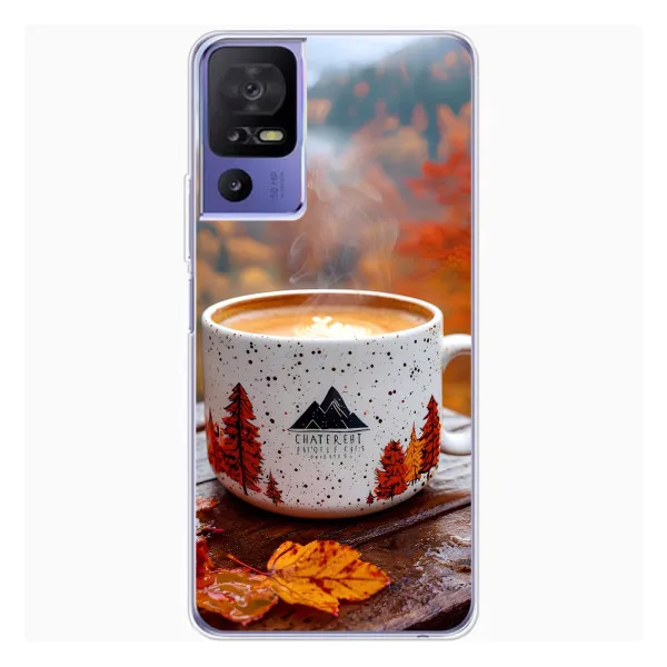 Чехол с принтом «Кофе на природе» для TCL 605 Чехол с принтом «Кофе на природе» для TCL 605