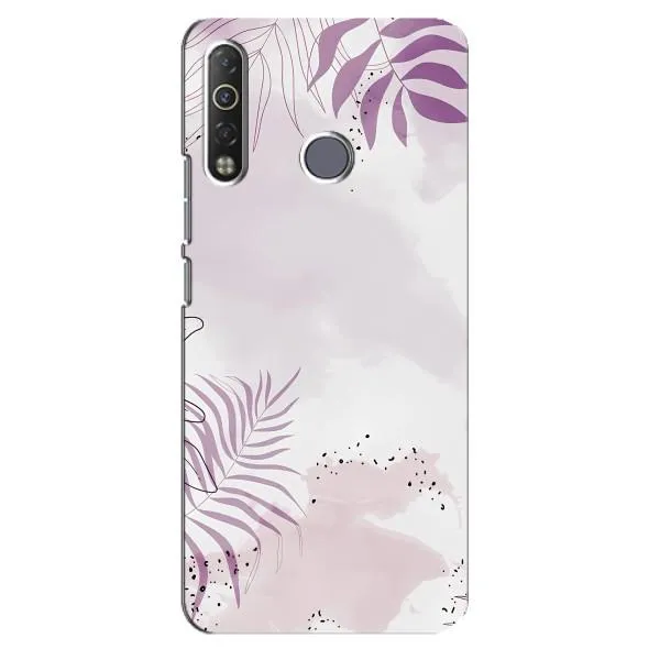 Чехол с принтом «Фиолетовые листья» для TECNO Camon 12 Air CC6