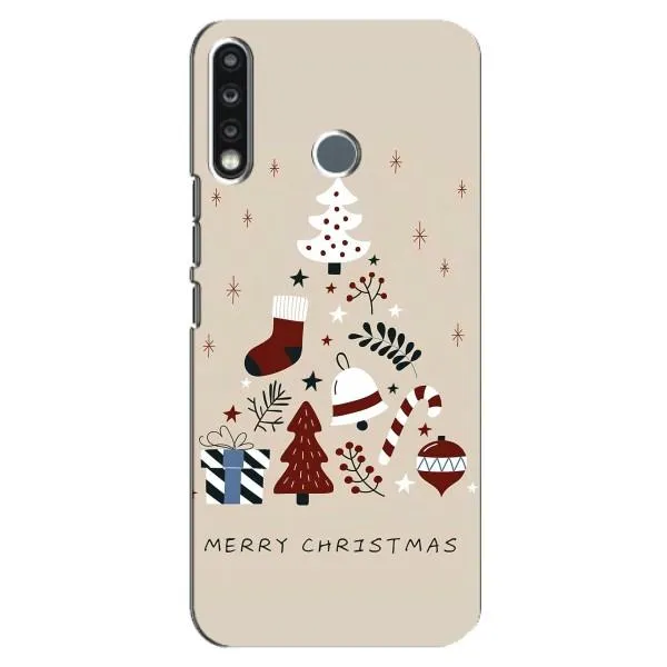 Чохол з принтом «Merry Christmas» для TECNO Camon 12 CC7