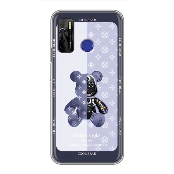 Чехол с принтом «Медвежонок LV» для TECNO Camon 15 Air Чехол с принтом «Медвежонок LV» для TECNO Camon 15 Air