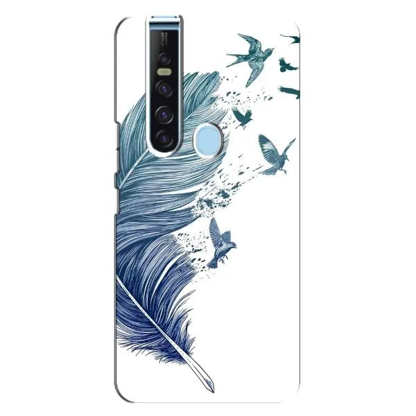Чохол з принтом «Перо» для TECNO Camon 15 Pro