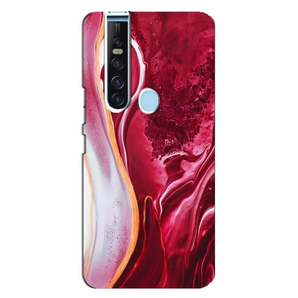 Чехол с принтом «Мрамор красный» для TECNO Camon 15 Pro Чехол с принтом «Мрамор красный» для TECNO Camon 15 Pro