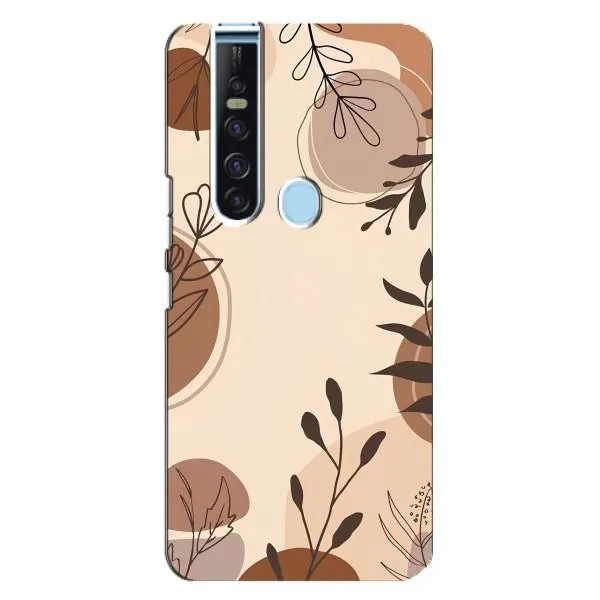 Чехол с принтом «Коричневые цветы» для TECNO Camon 15 Pro Чехол с принтом «Коричневые цветы» для TECNO Camon 15 Pro