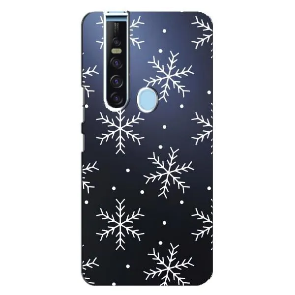 Чехол с принтом «Белые снежинки» для TECNO Camon 15 Pro