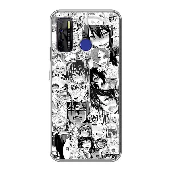 Чехол с принтом «Ahegao manga» для TECNO Camon 15