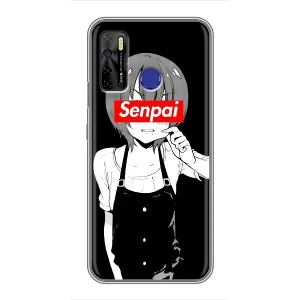 Чехол с принтом «Senpai» для TECNO Camon 15