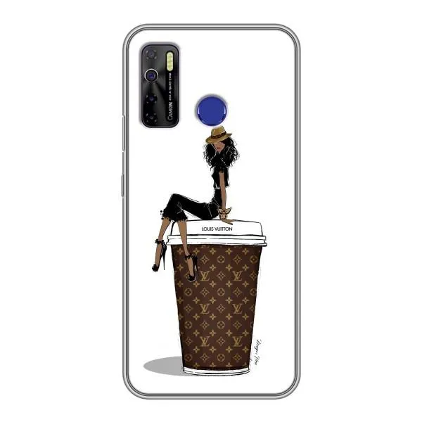 Чехол с принтом «кофе LOUIS VUITTON» для TECNO Camon 15