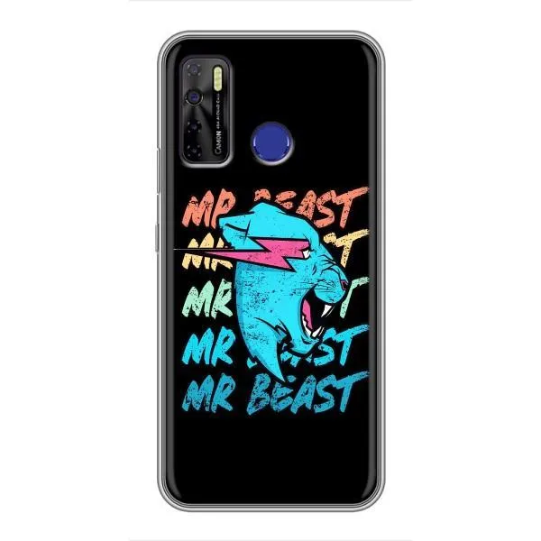 Чехол с принтом «logo Mr beast» для TECNO Camon 15