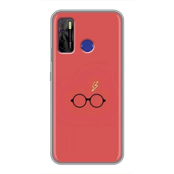 Чехол с принтом «шрам и очки» для TECNO Camon 15