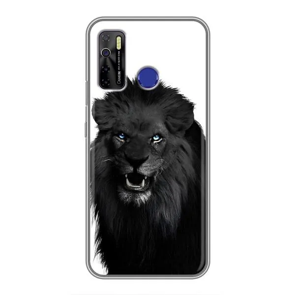 Чехол с принтом «Черный ЛЕВ» для TECNO Camon 15