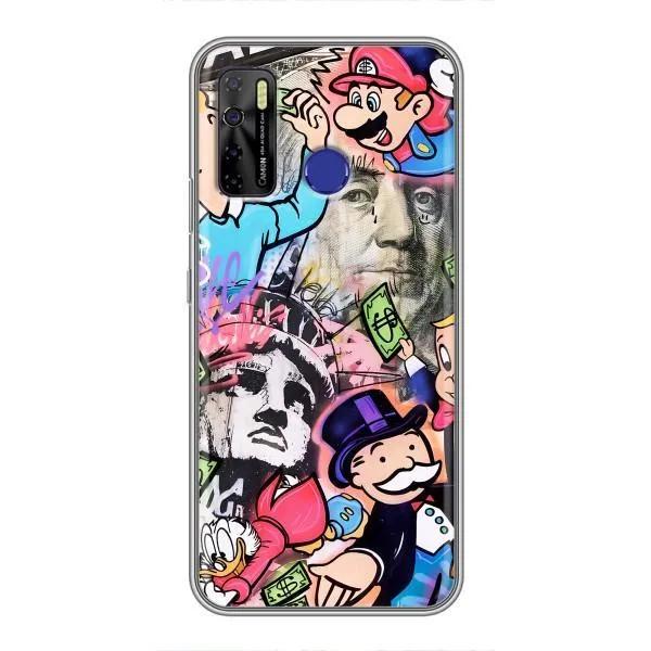 Чехол с принтом «Monopoly man» для TECNO Camon 15