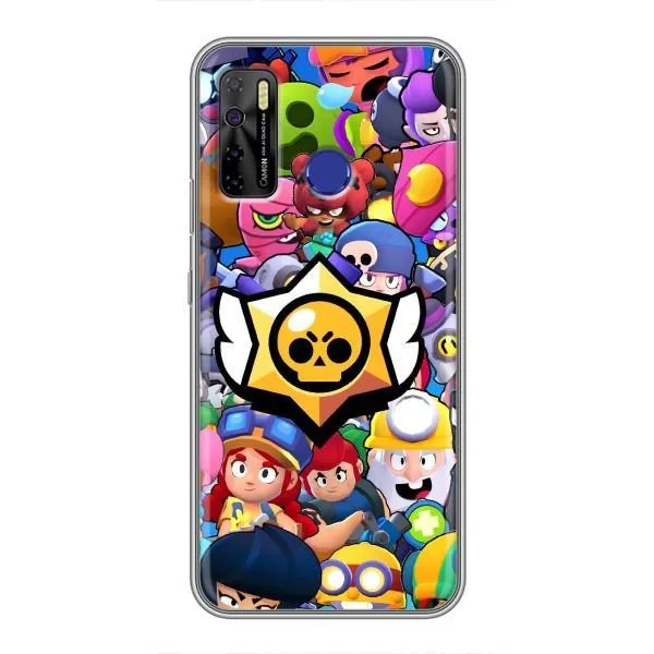 Чехол с принтом «Лого Brawl Stars» для TECNO Camon 15