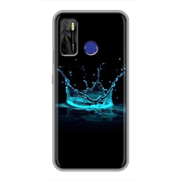 Чехол с принтом «Капля короны» для TECNO Camon 15