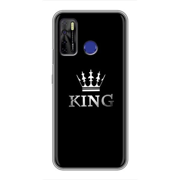 Чехол с принтом «KING» для TECNO Camon 15