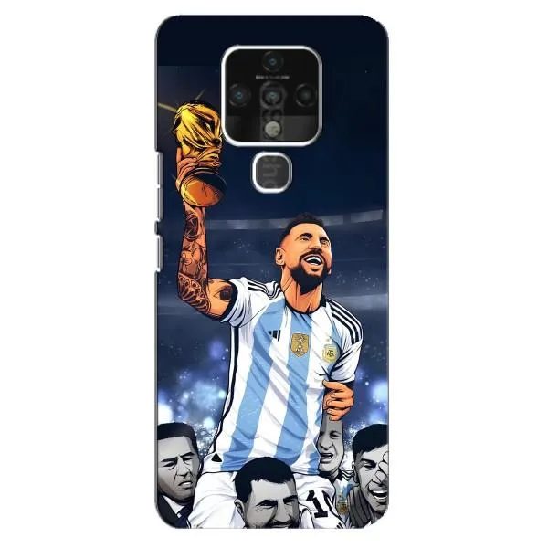 Чехол с принтом «Месси с кубком» для TECNO Camon 16 Pro