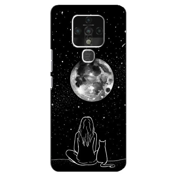 Чехол с принтом «Девушка с котом» для TECNO Camon 16 Pro Чехол с принтом «Девушка с котом» для TECNO Camon 16 Pro