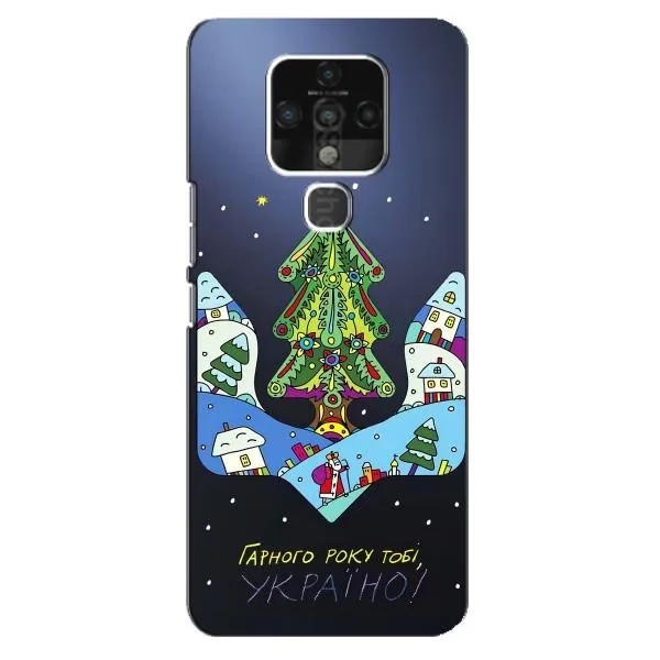 Чехол с принтом «Рождественский герб» для TECNO Camon 16 Pro