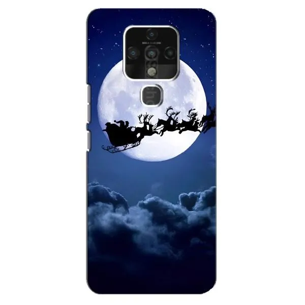 Чехол с принтом «Санта - луна» для TECNO Camon 16 SE Чехол с принтом «Санта - луна» для TECNO Camon 16 SE