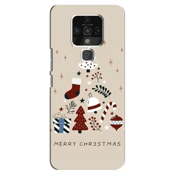 Чехол с принтом «Merry Christmas» для TECNO Camon 16 SE