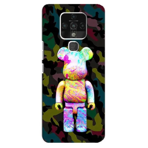 Чехол с принтом «Яркий Bearbrick» для TECNO Camon 16