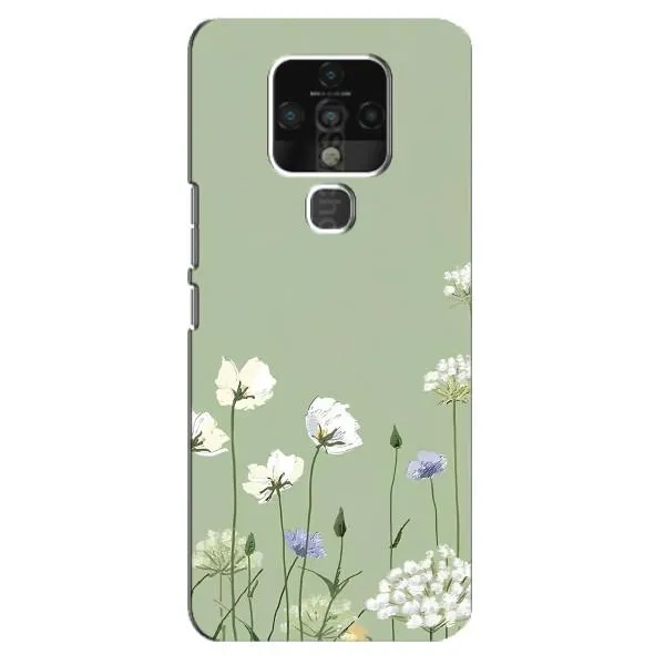 Чехол с принтом «Цветы на зеленом» для TECNO Camon 16 Чехол с принтом «Цветы на зеленом» для TECNO Camon 16