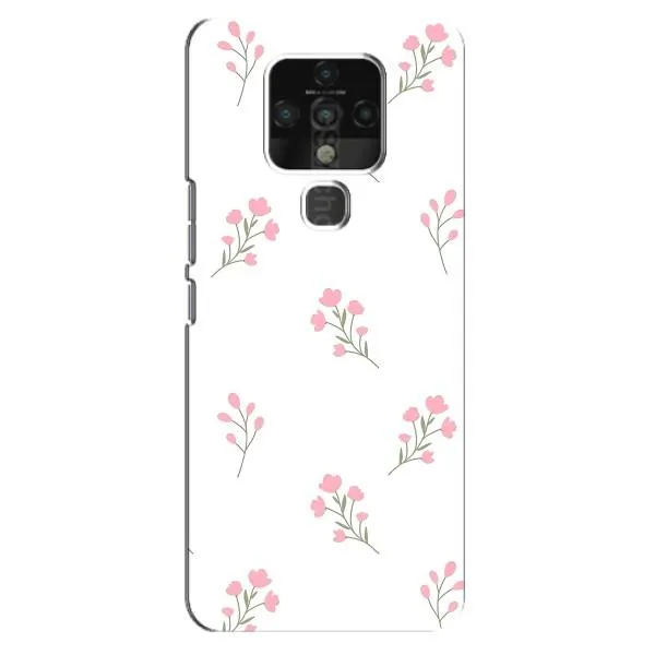 Чехол с принтом «Розовые цветы» для TECNO Camon 16