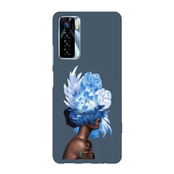 Чехол с принтом «Цветы на голове» для TECNO Camon 17 Pro