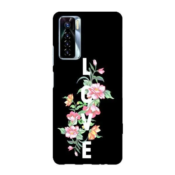 Чехол с принтом «Цветы LOVE» для TECNO Camon 17 Pro Чехол с принтом «Цветы LOVE» для TECNO Camon 17 Pro