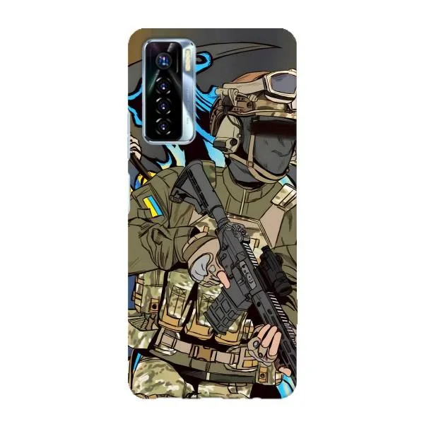 Чехол с принтом «Воин ВСУ» для TECNO Camon 17 Pro Чехол с принтом «Воин ВСУ» для TECNO Camon 17 Pro