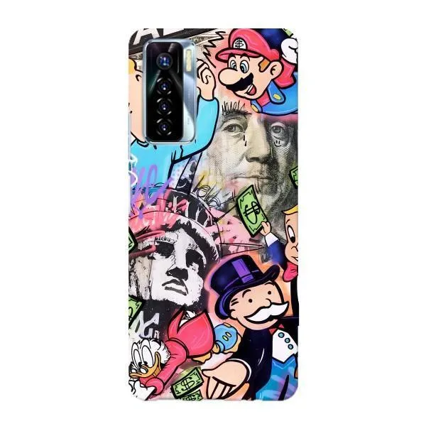 Чехол с принтом «Monopoly man» для TECNO Camon 17 Pro
