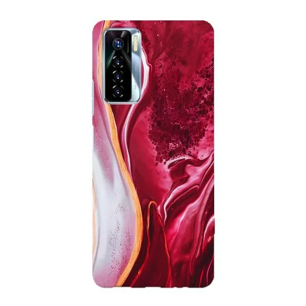 Чехол с принтом «Мрамор красный» для TECNO Camon 17 Pro Чехол с принтом «Мрамор красный» для TECNO Camon 17 Pro