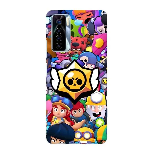 Чехол с принтом «Лого Brawl Stars» для TECNO Camon 17 Pro Чехол с принтом «Лого Brawl Stars» для TECNO Camon 17 Pro