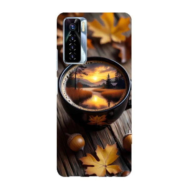 Чехол с принтом «Темный кофе» для TECNO Camon 17 Pro