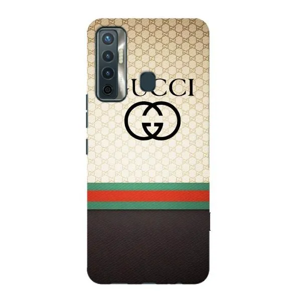 Чохол з принтом «GUCCI стиль» для TECNO Camon 17