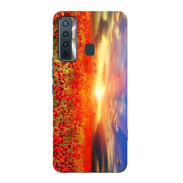 Чехол с принтом «Поле тюльпанов» для TECNO Camon 17