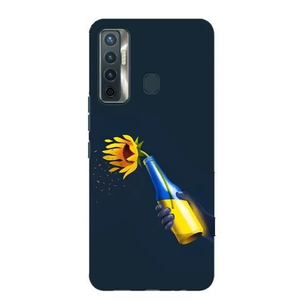 Чехол с принтом «Коктейль молотова» для TECNO Camon 17